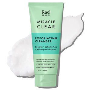 Rael Miracle Clear: limpiador de rostro en espuma para poros limpios.