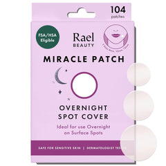 Rael parche acné 8 mm sobre piel: cobertura nocturna con absorción suave