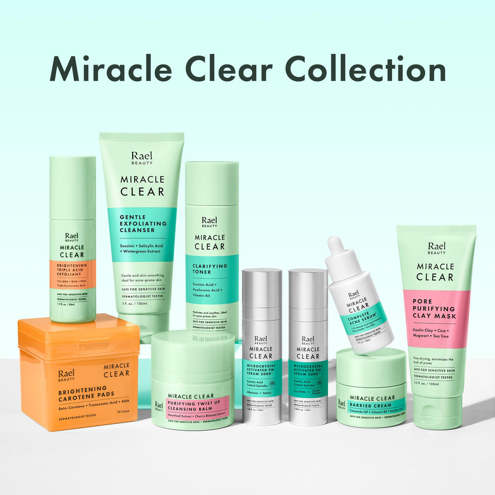 Rael Miracle Clear rotulo legible con instrucciones simples.