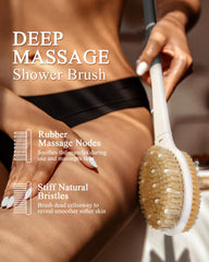 Cerdas Rafow de jabalí naturales para exfoliar la piel con suavidad.