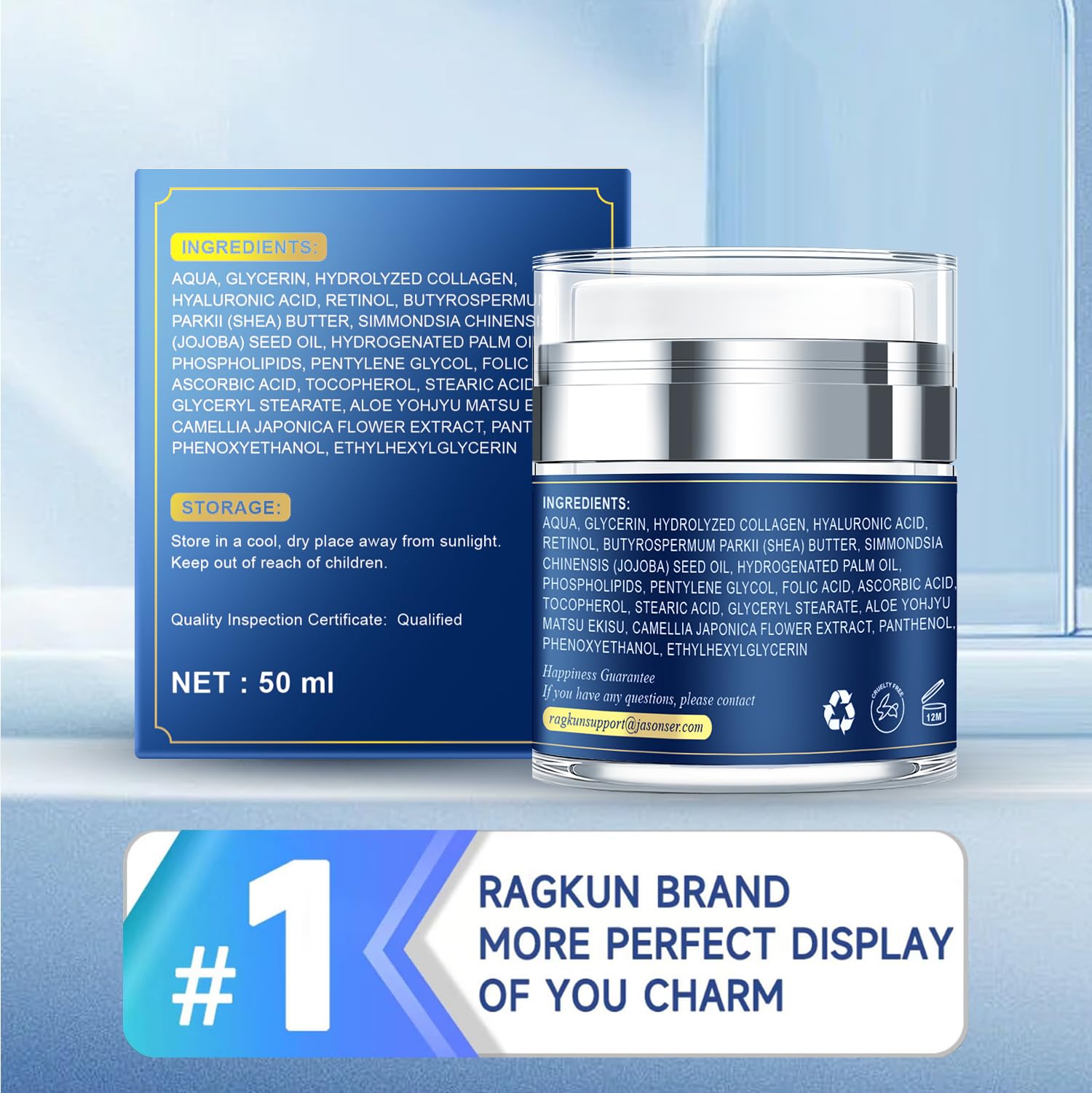 Ragkun Crema Piel sensible: formula suave para piel delicada.