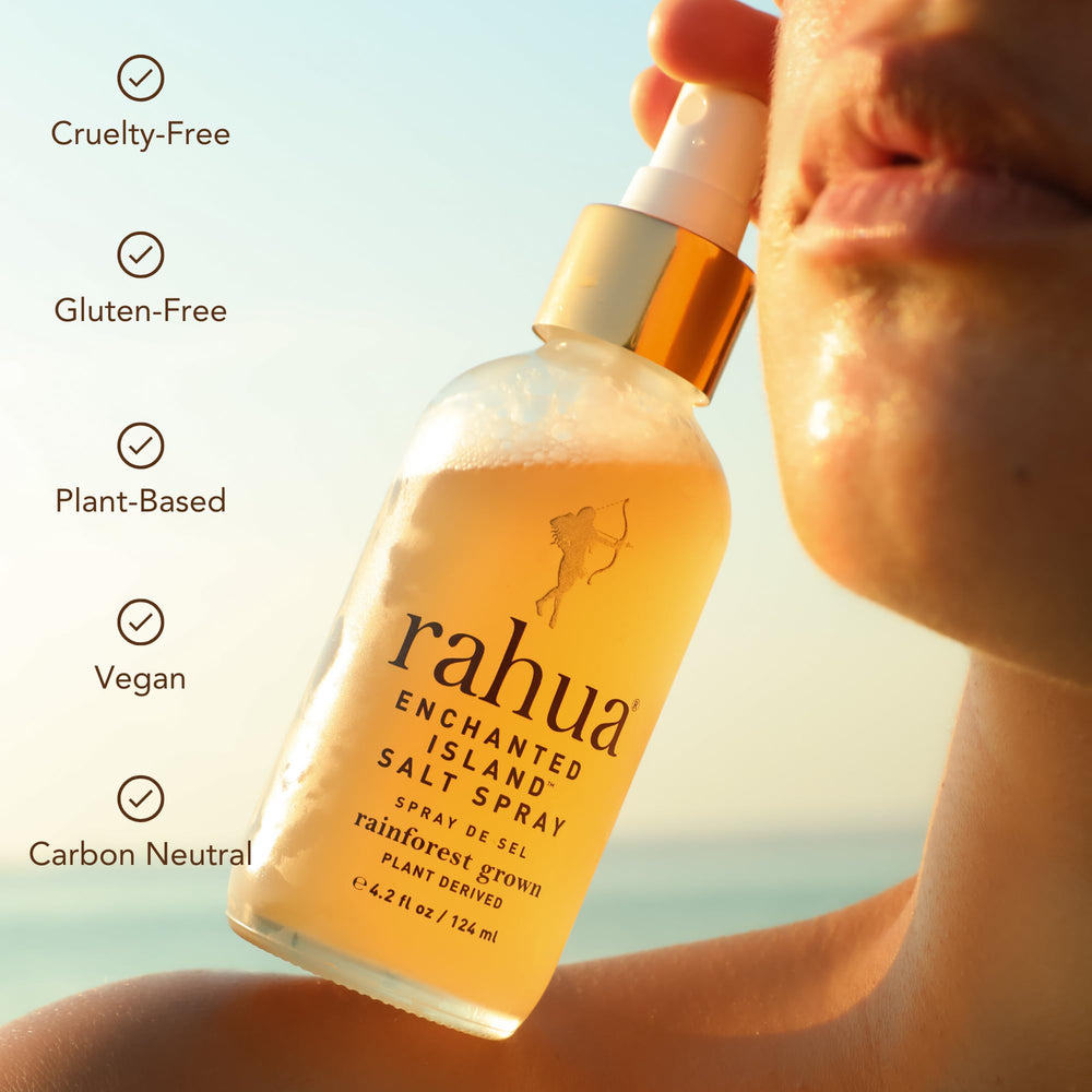 Rahua con fruta de la pasión y aloe, brillo y aroma tropical para el cabello.