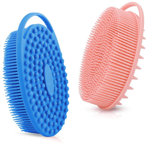 RamPula exfoliante corporal de silicona dos caras para exfoliar suavemente la piel