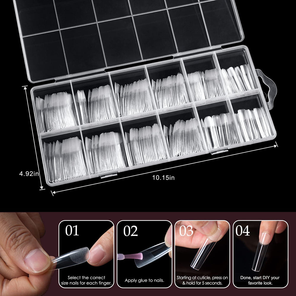 Ranrose caja 240 piezas de tips para estilos