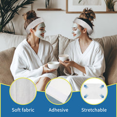 RAQEHO diadema de no tejido suave, tacto agradable durante el cuidado facial.