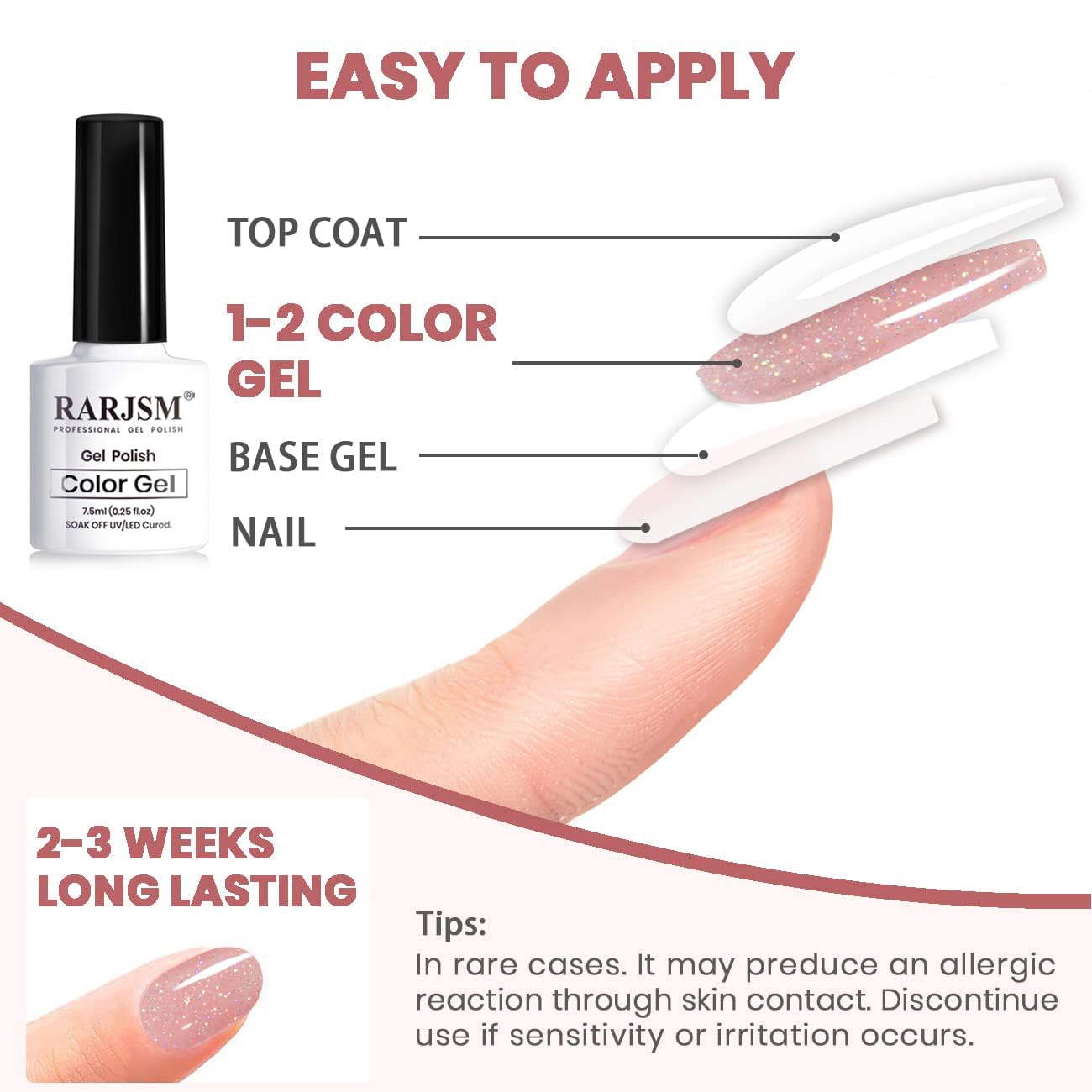 RARJSM Arte en uñas con brillos nude, ideal para fiestas y eventos.