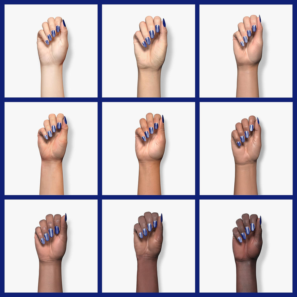 Esmalte RARJSM curado con LED para brillo rápido y uñas relucientes.