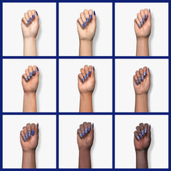 Esmalte RARJSM curado con LED para brillo rápido y uñas relucientes.
