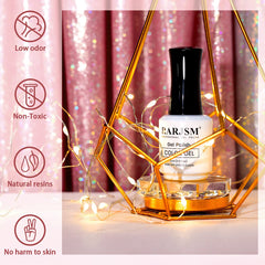 RARJSM gel nude pink transparente para un look suave.