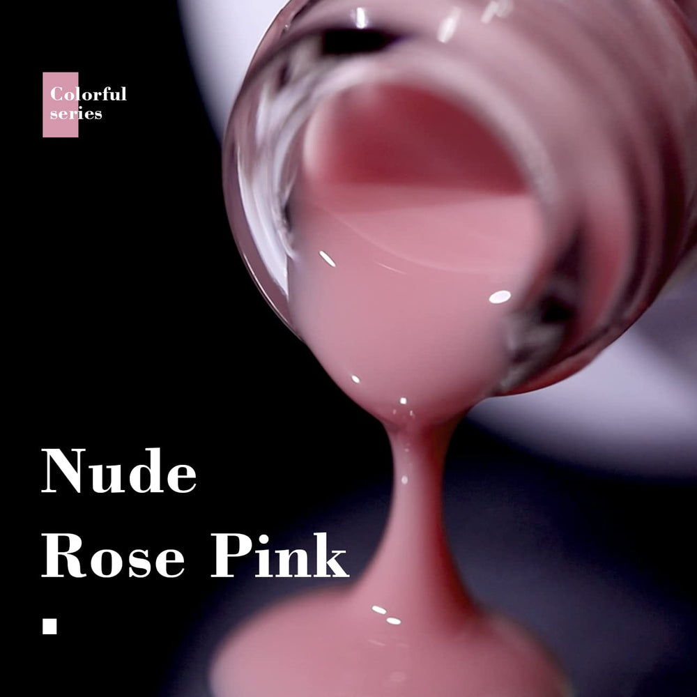 RARJSM mano-muestra nude-rosa-sheer, muestra color translúcido.