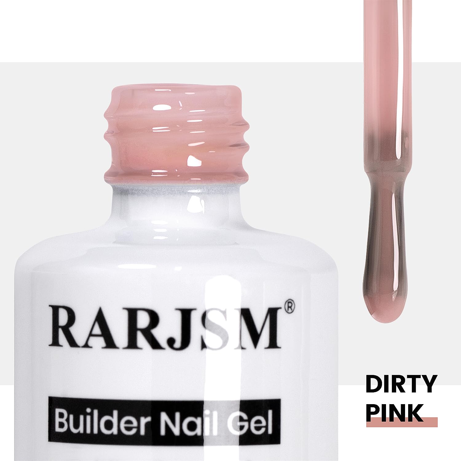 Muestra color rosado neutro de RARJSM para un look natural.