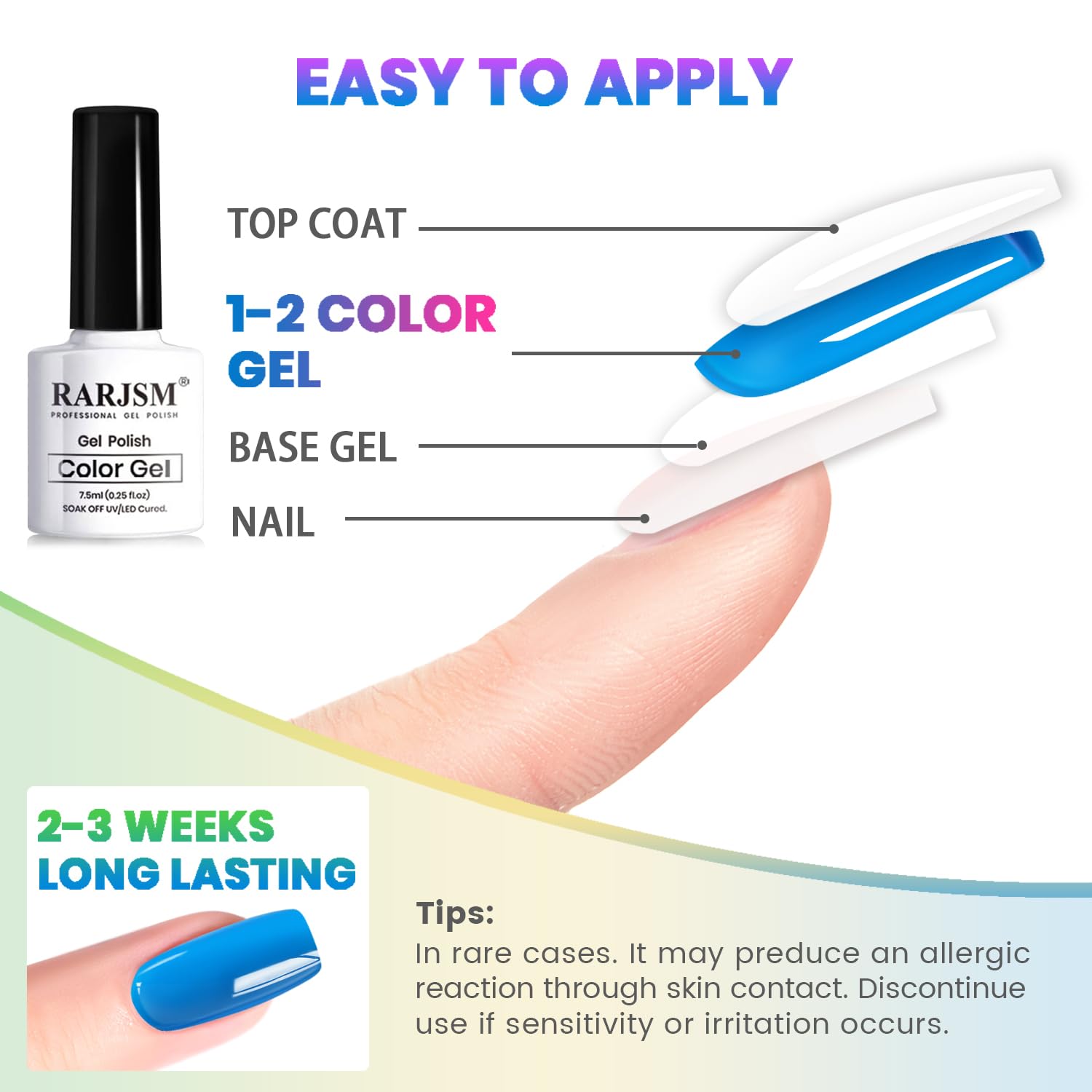 RARJSM Neon Jelly Gel brillo cristal que realza colores con efecto iridiscente.