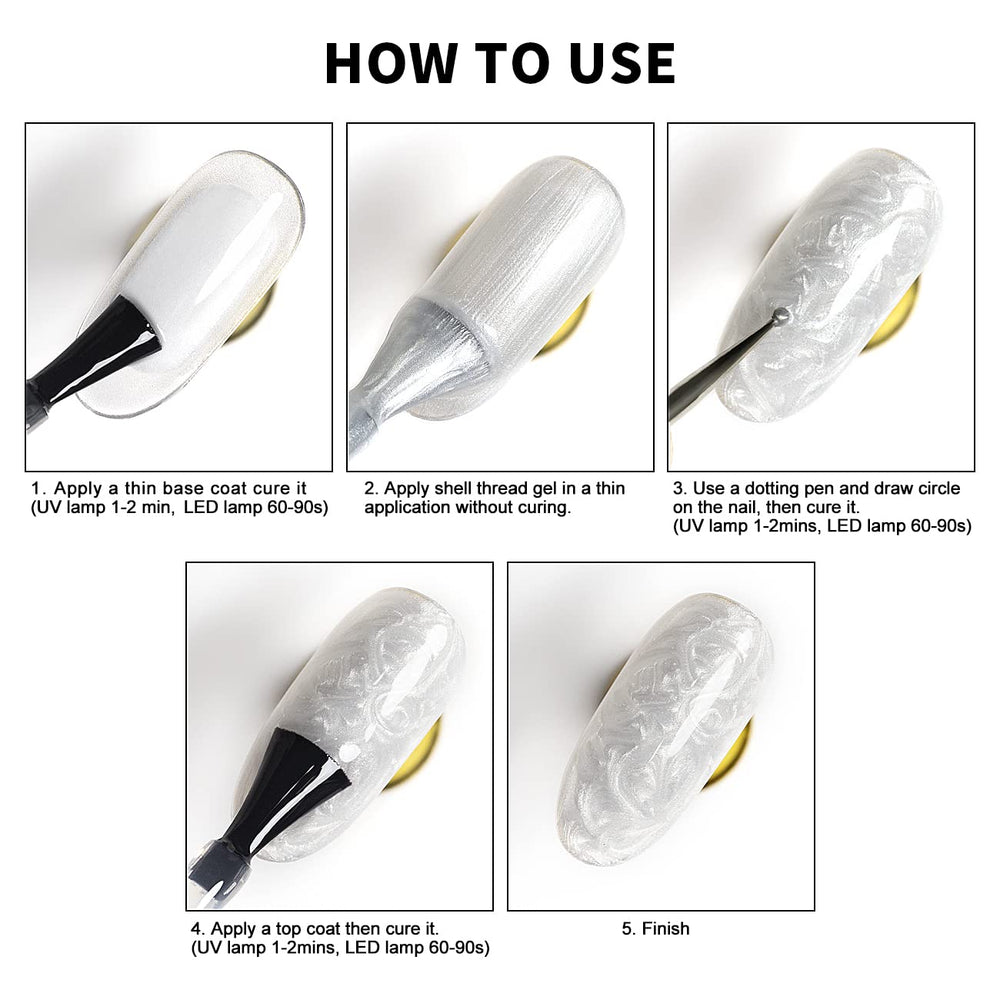 RARJSM Pearl Gel: endurecimiento rápido con luz para DIY