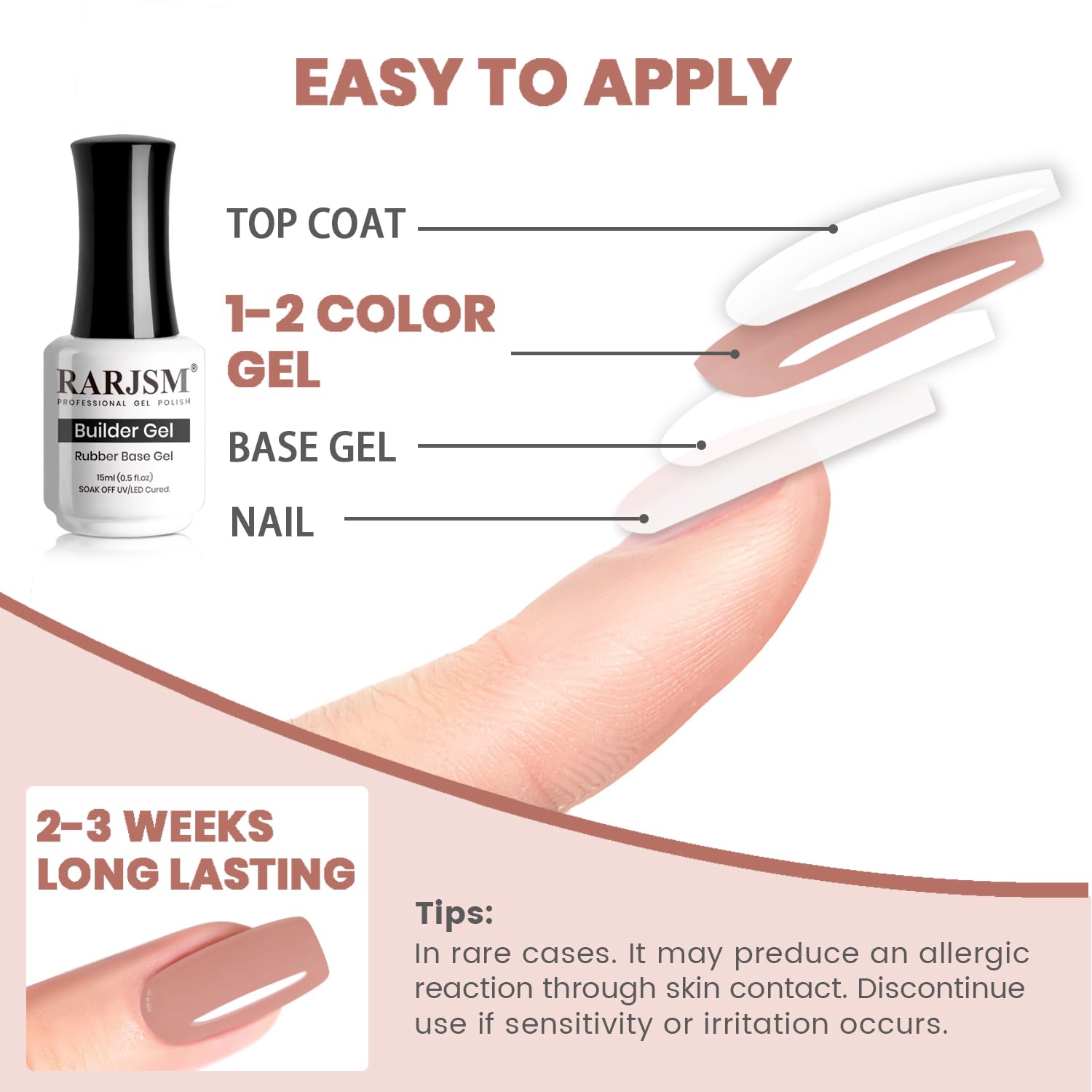 Residuo pegajoso de la base favorece la adherencia de capas siguientes.