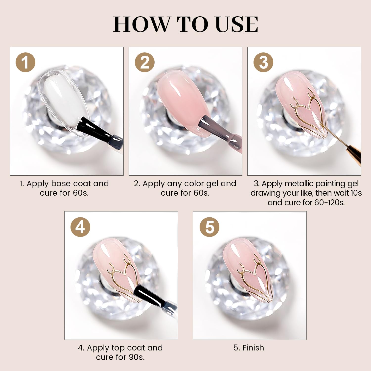RARJSM uso en casa y en salones para manicura DIY