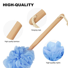 RASDDER mango de madera resistente facilita el enjuague tras ducha.
