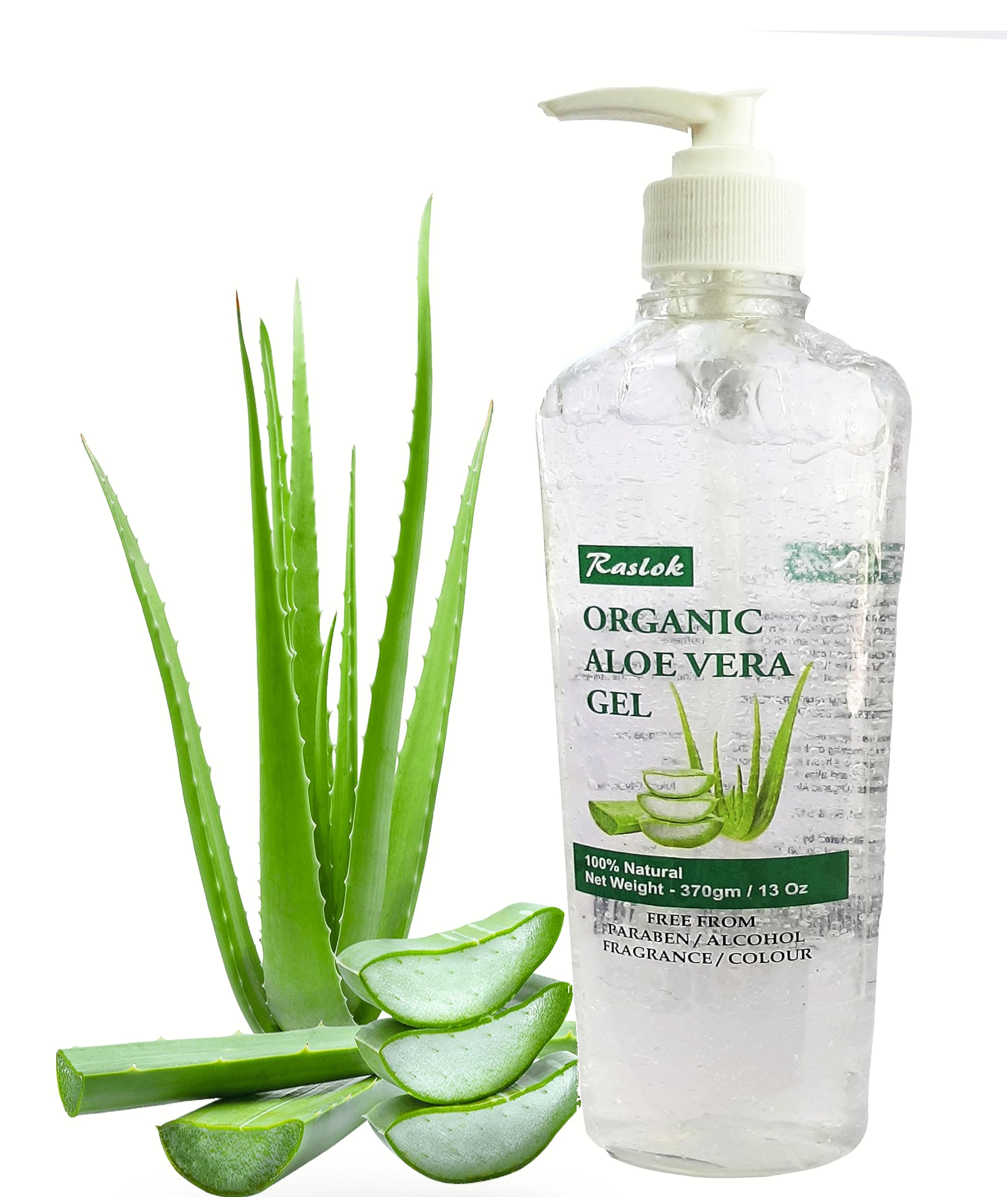 Raslok Gel de Aloe Vera, aplicación en piel, aporte de alivio ligero y cuidado diario