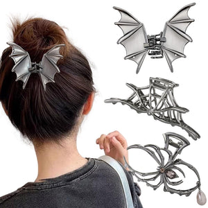 RAUIMOUR horquillas araña Halloween, tres piezas, agarre seguro para peinados festivos