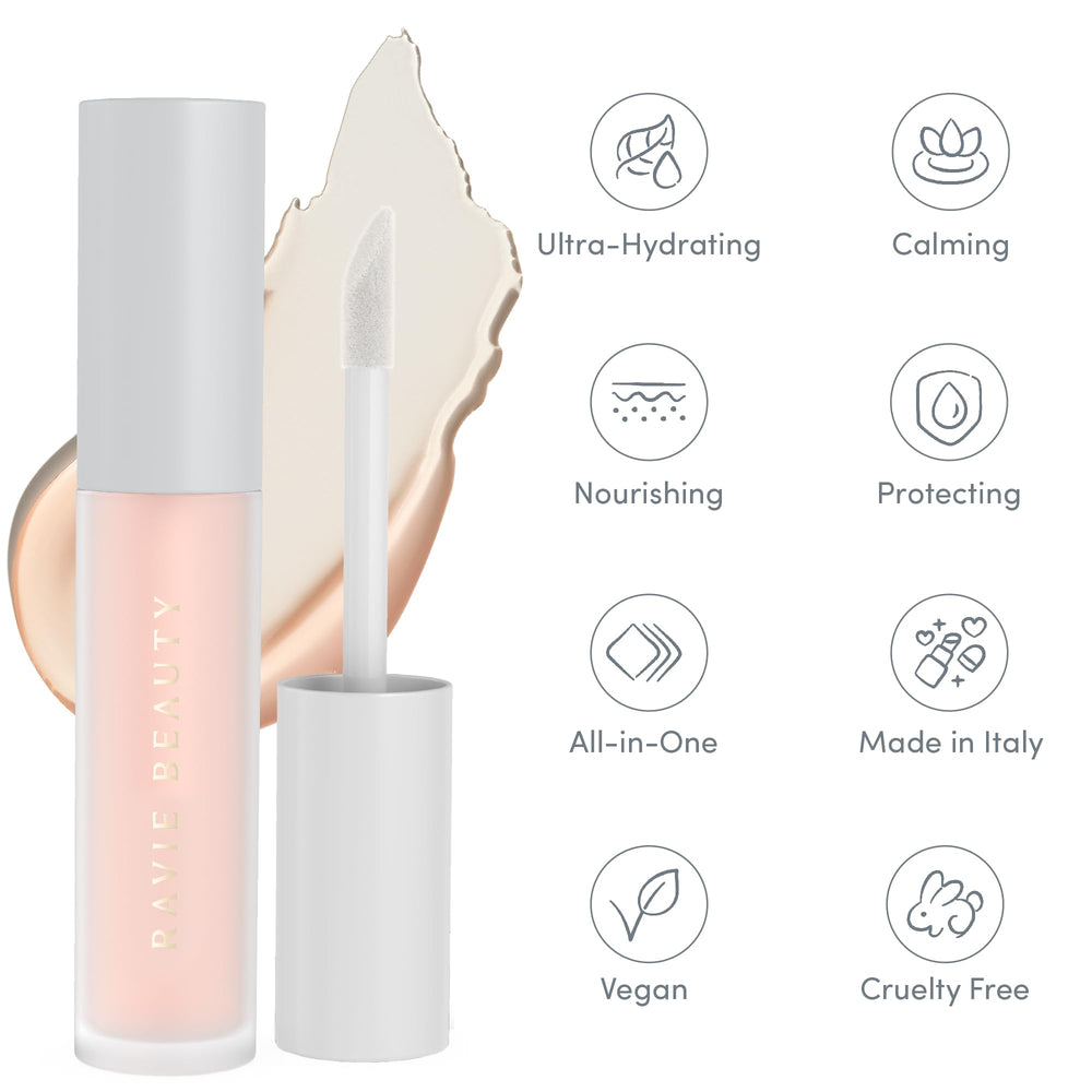 Ravie Beauty Renovación de Labios, aplicador largo para cobertura uniforme.