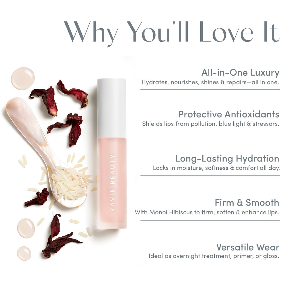 Ravie Beauty Renovación de Labios, brillo suave.