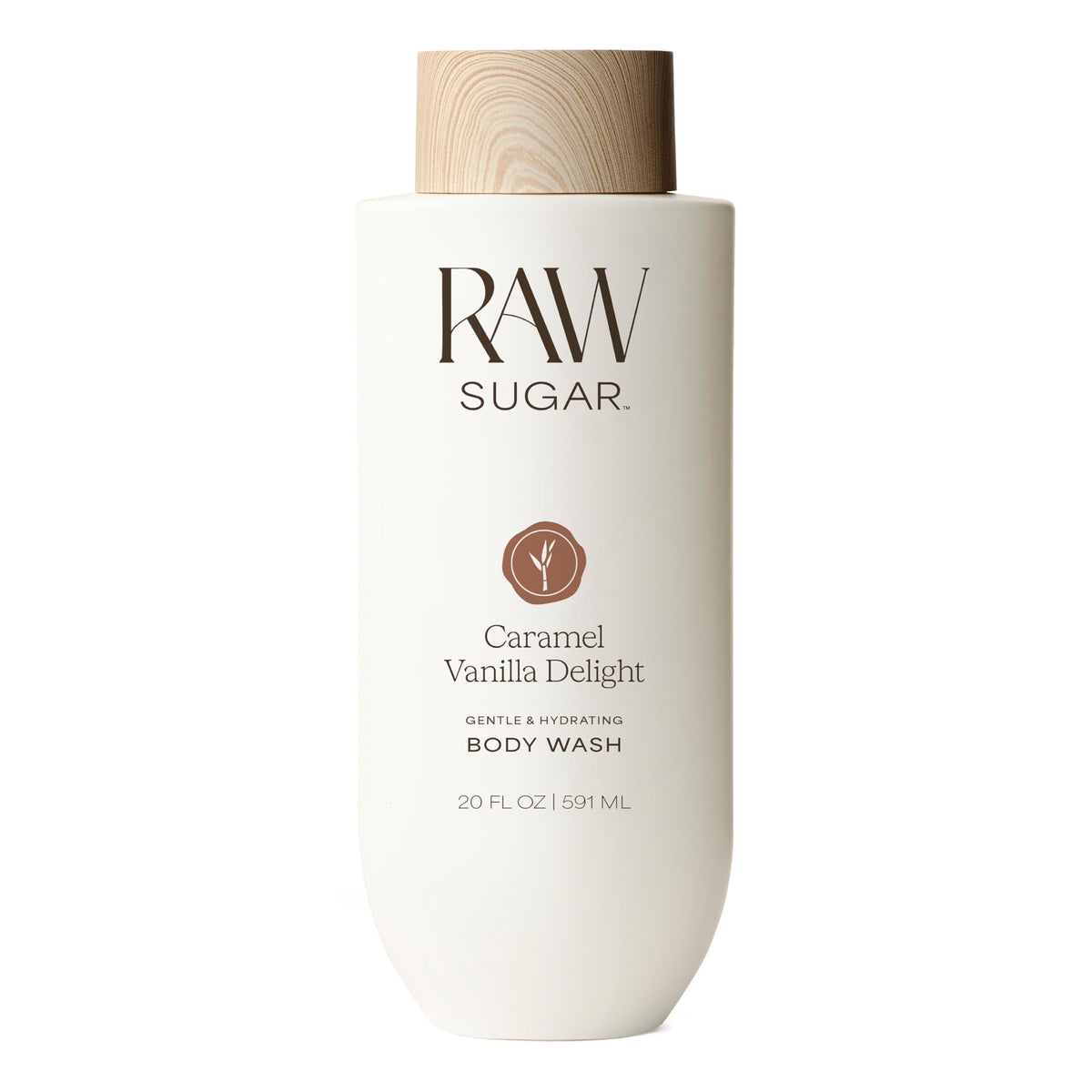 RAW SUGAR gel de ducha, botella al frente, experiencia aromática suave para empezar el día.