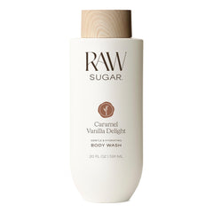 RAW SUGAR gel de ducha, botella al frente, experiencia aromática suave para empezar el día.