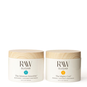 RAW SUGAR Mighty Curl mascarilla en bote define rizos y aporta hidratación