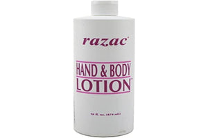 Loción Razac para manos y cuerpo, crema hidratante no grasa para piel suave y nutrida.