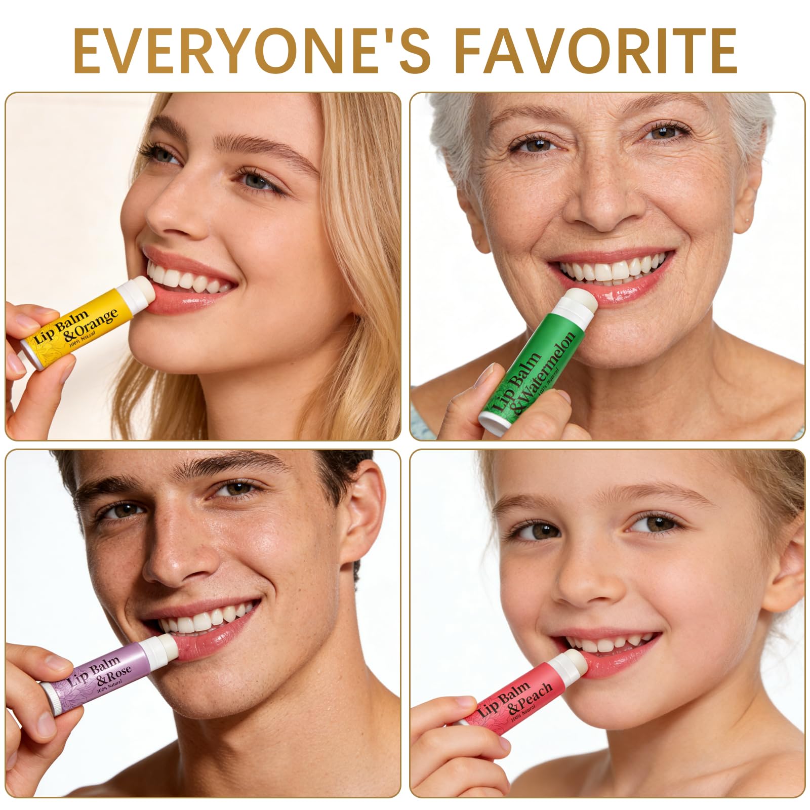 Bálsamo labial RBUGR, sabor mango, cuidado nutritivo para labios.
