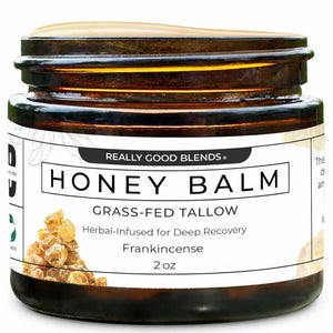 Really Good Blends bálsamo de sebo y miel frankincenso para piel suave y nutrida