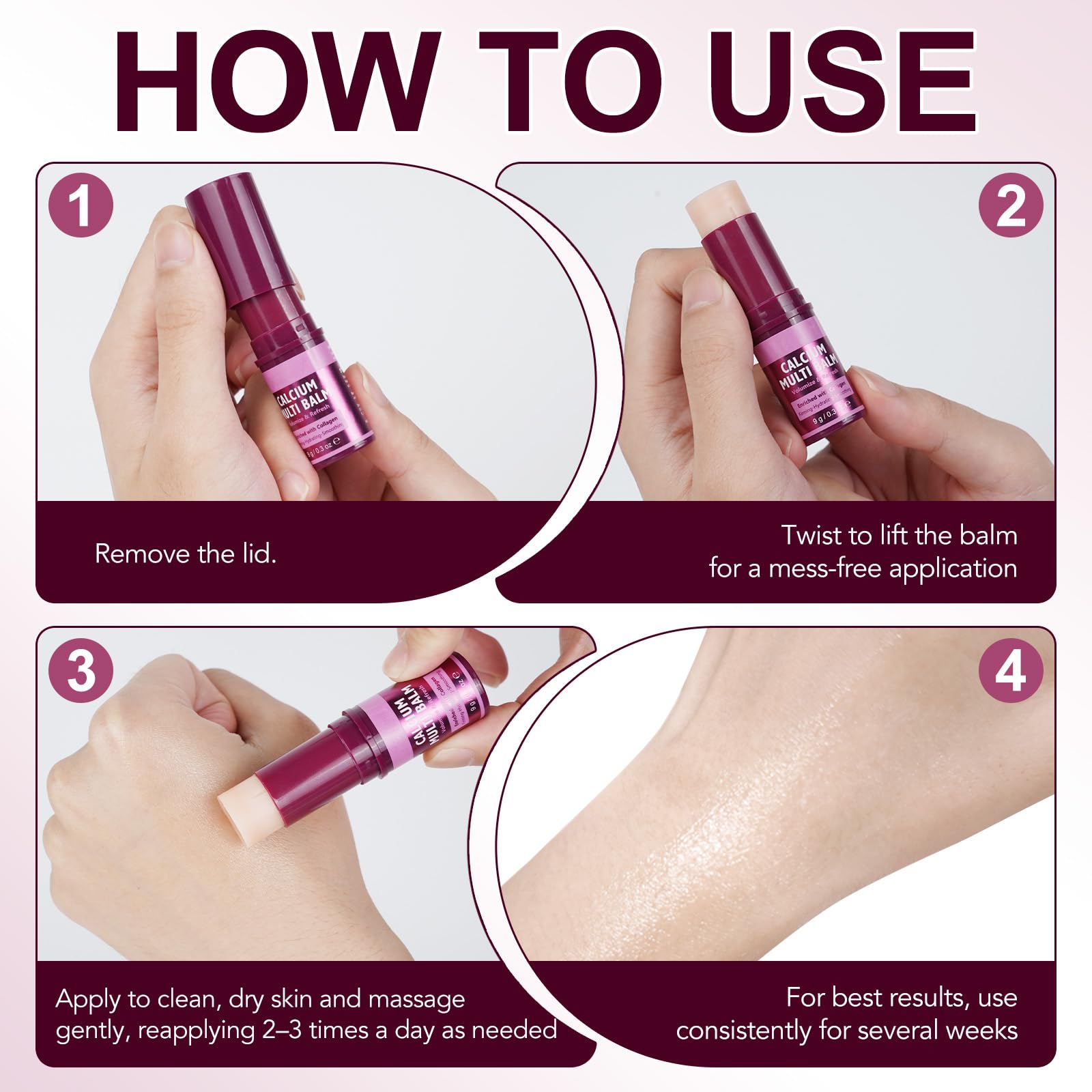 REBODUM Calcium Volume Multi Balm Stick: manteca de karité y péptidos para la barrera de la piel