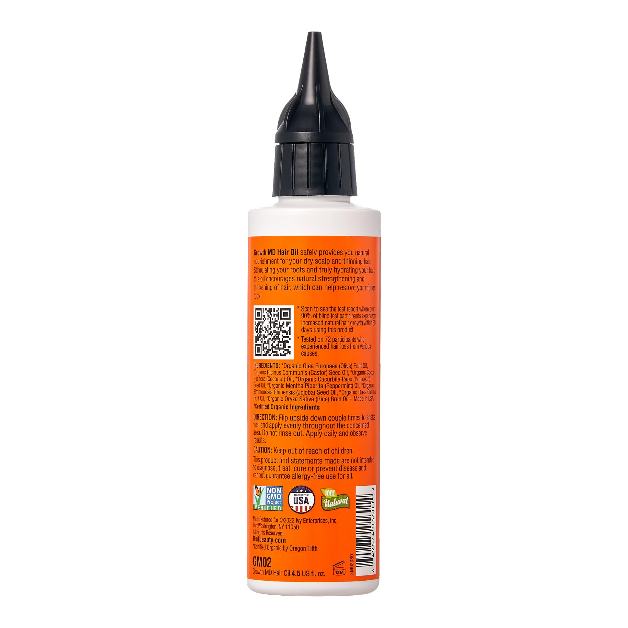 Red by Kiss Growth MD: ingredientes naturales visibles para hidratación y fortalecimiento capilar