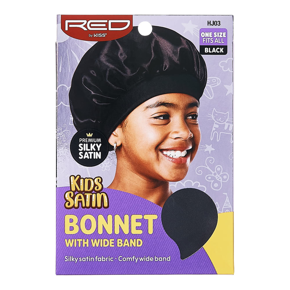 Gorro satinado para niños Red by Kiss protege el cabello durante la noche