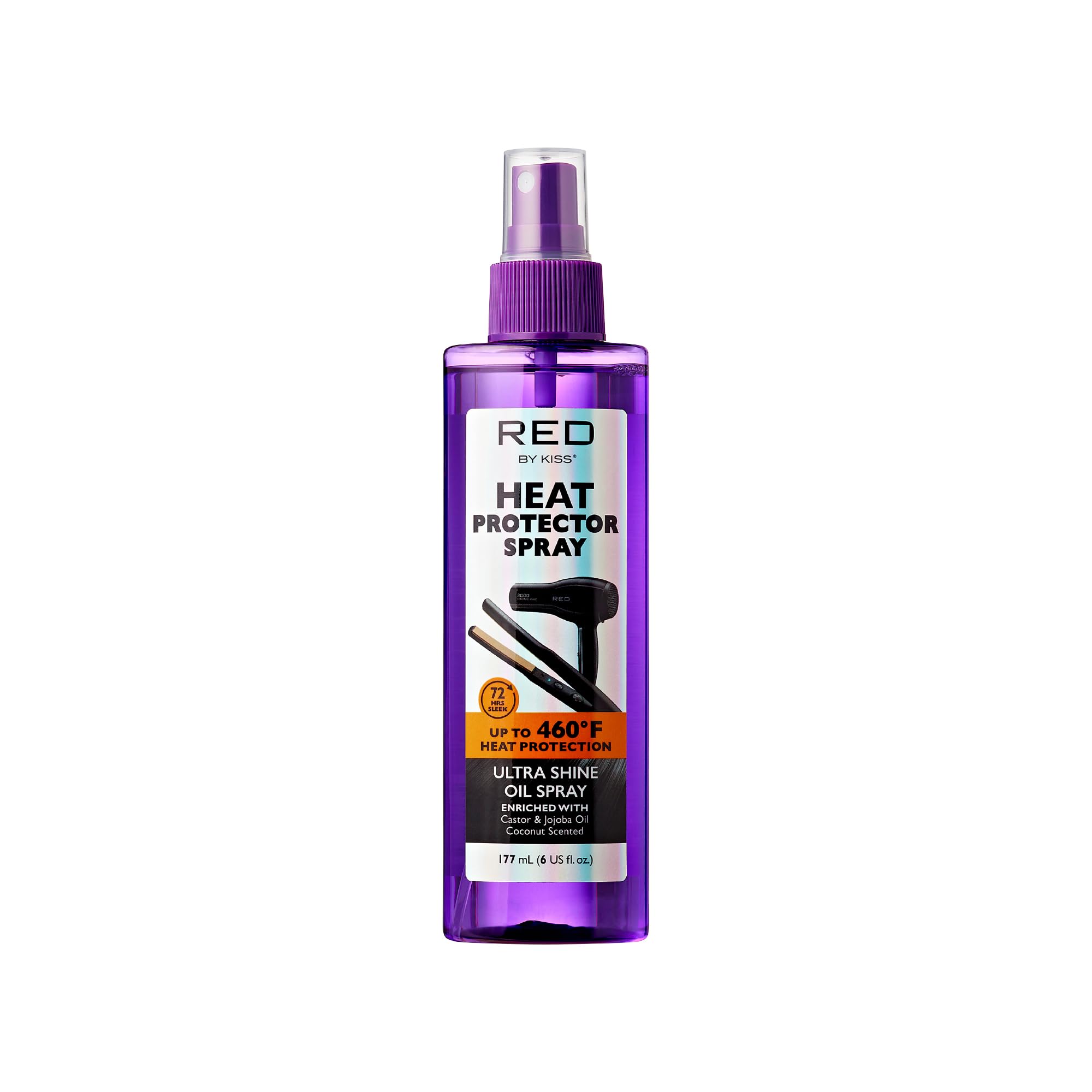Red by Kiss protector termico 460F en atomizador, protege el cabello del calor.