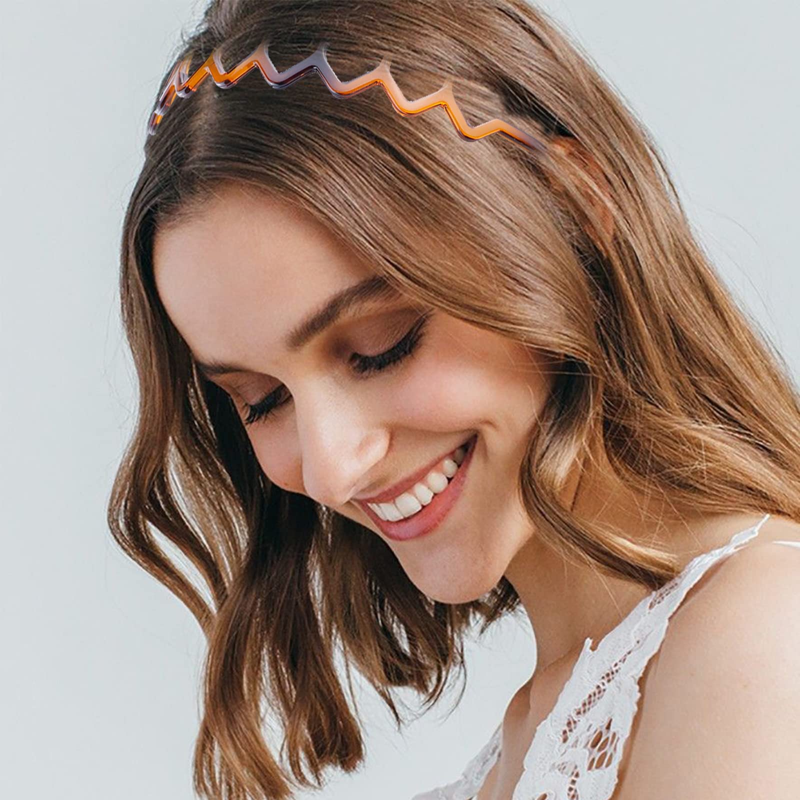 Diadema REDANHA zigzag negro, añade detalle moderno a cualquier atuendo