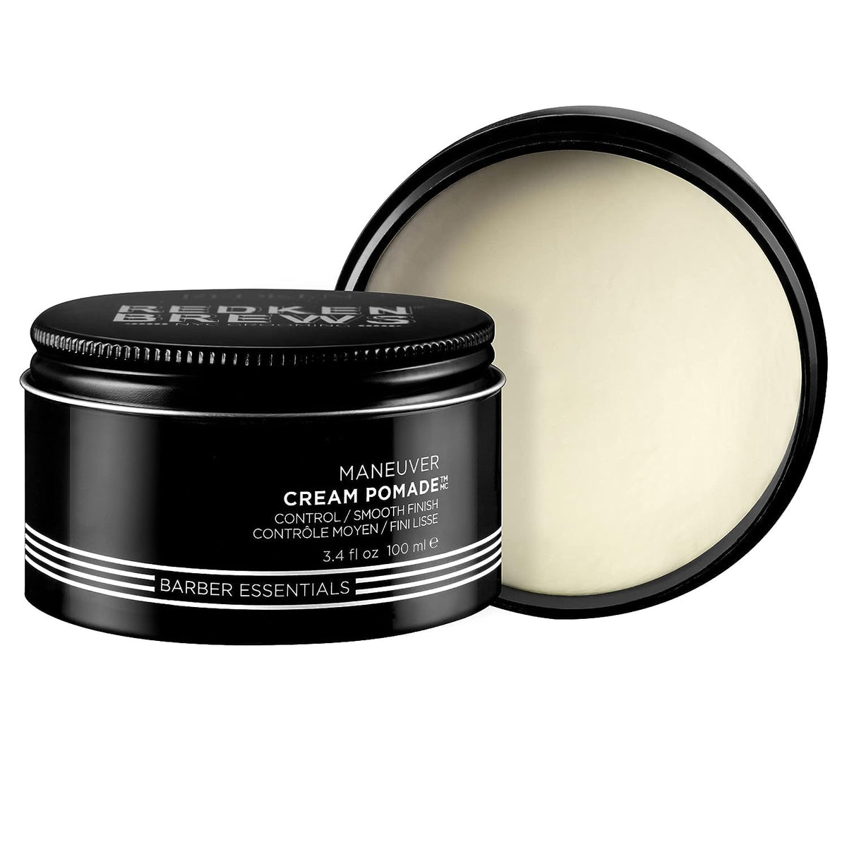 Redken Brews Pomada Cremosa en frasco para fijación media y acabado natural