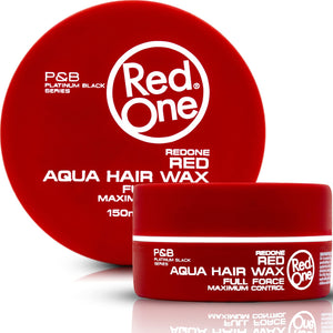 Red One Aqua Wax de Redone: bote de 150 ml listo para peinado con brillo.