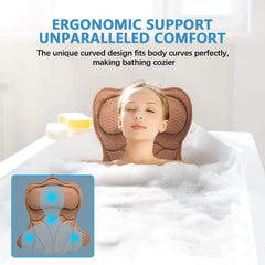 Almohada REEZEIVI para baño con tejido 4D, cómodo y transpirable