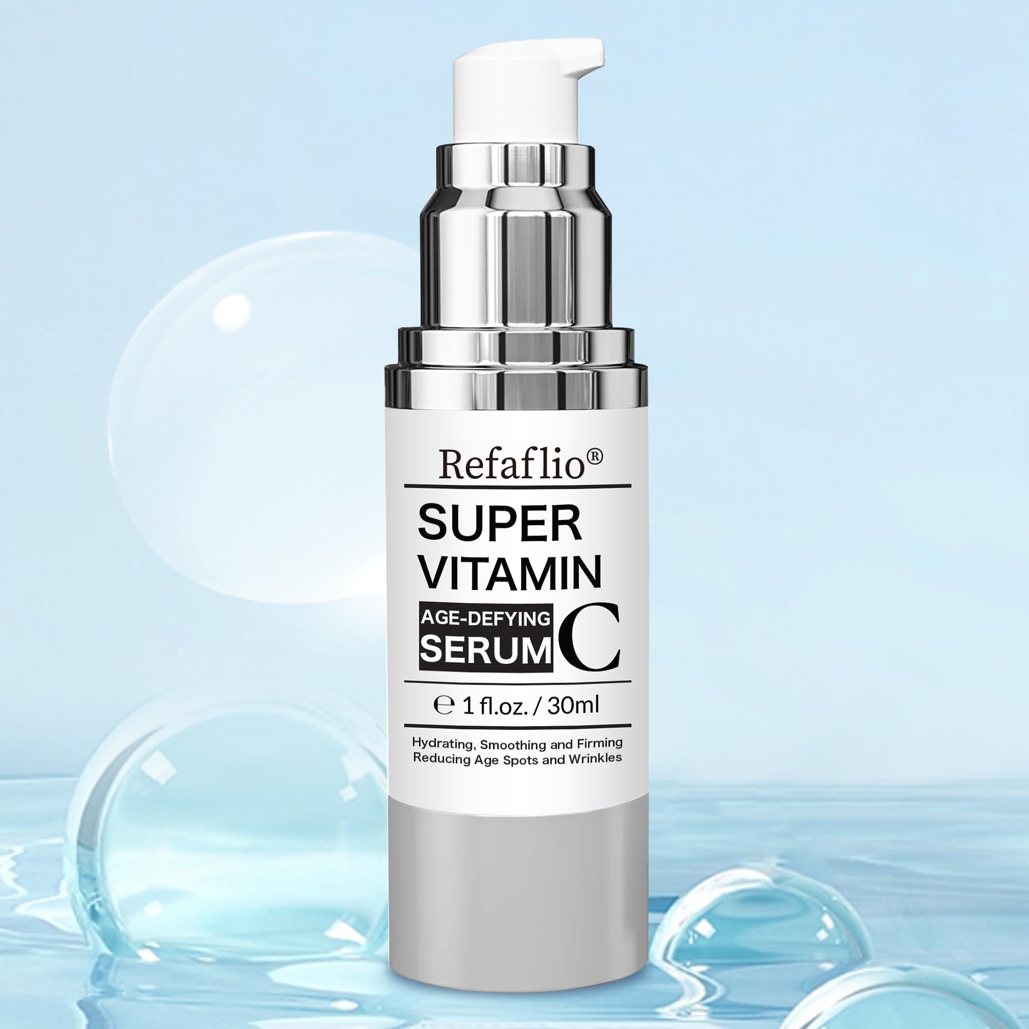 Refaflio Serum Vitamina C, gotero dosificador para porciones precisas.