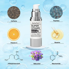 Refaflio Serum Vitamina C, textura suave que se absorbe fácilmente para uso diario.