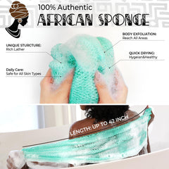 RelaxScene esponja de red africana con nudos para agarre cómodo