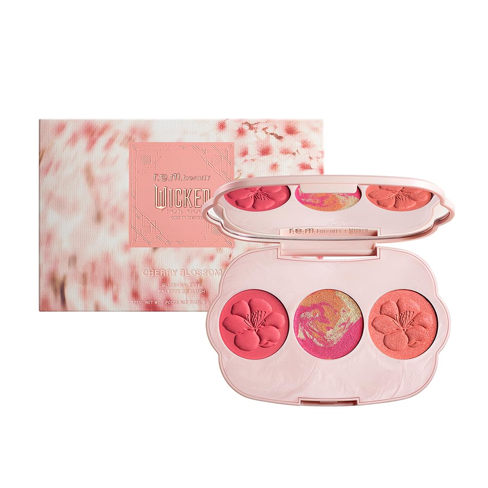 rem beauty wicked paleta cherry blossom para rubor radiante