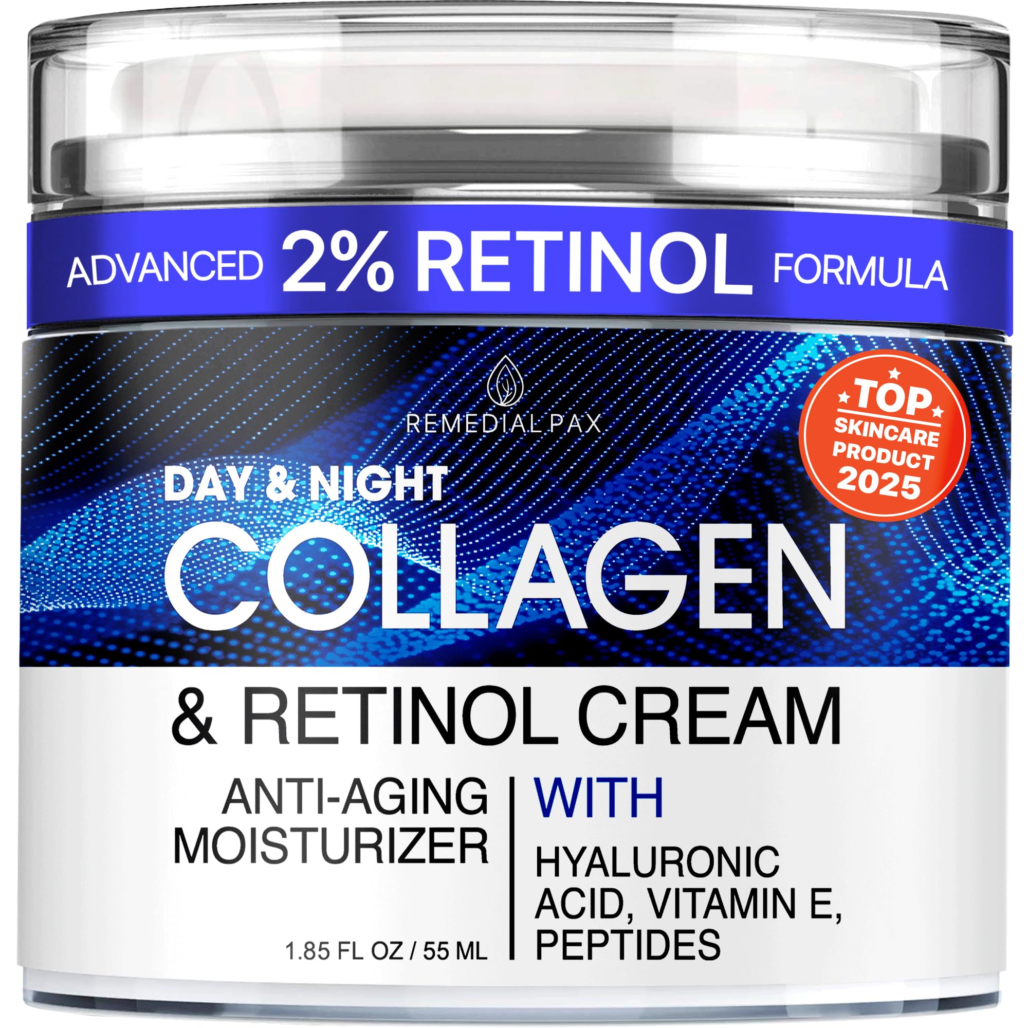 Remedial Purity Experience crema facial colágeno-retinol para firmeza y hidratación.