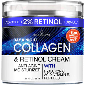Remedial Purity Experience crema facial colágeno-retinol para firmeza y hidratación.