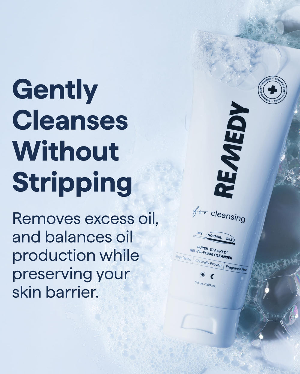 Remedy Science niacinamida, acción equilibrante para la piel tras lavarla.