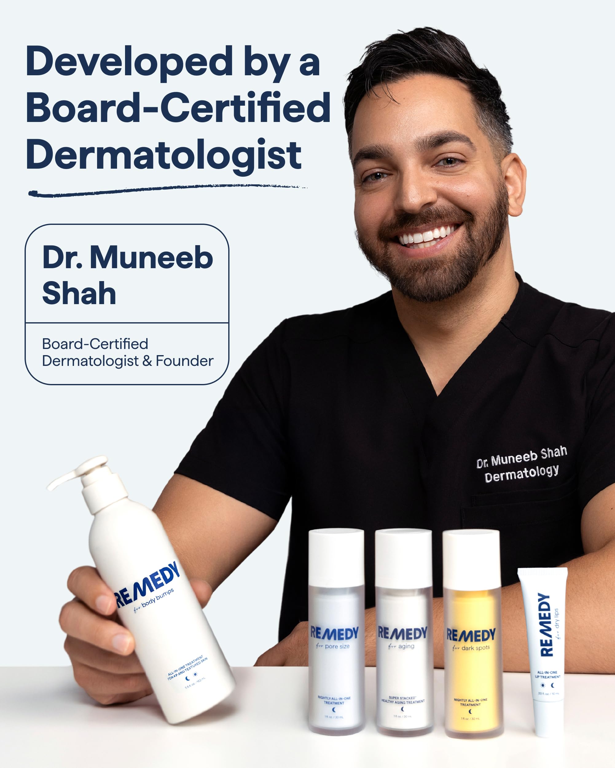 Remedy Science sello dermatológico, demuestra seguridad y respaldo clínico.
