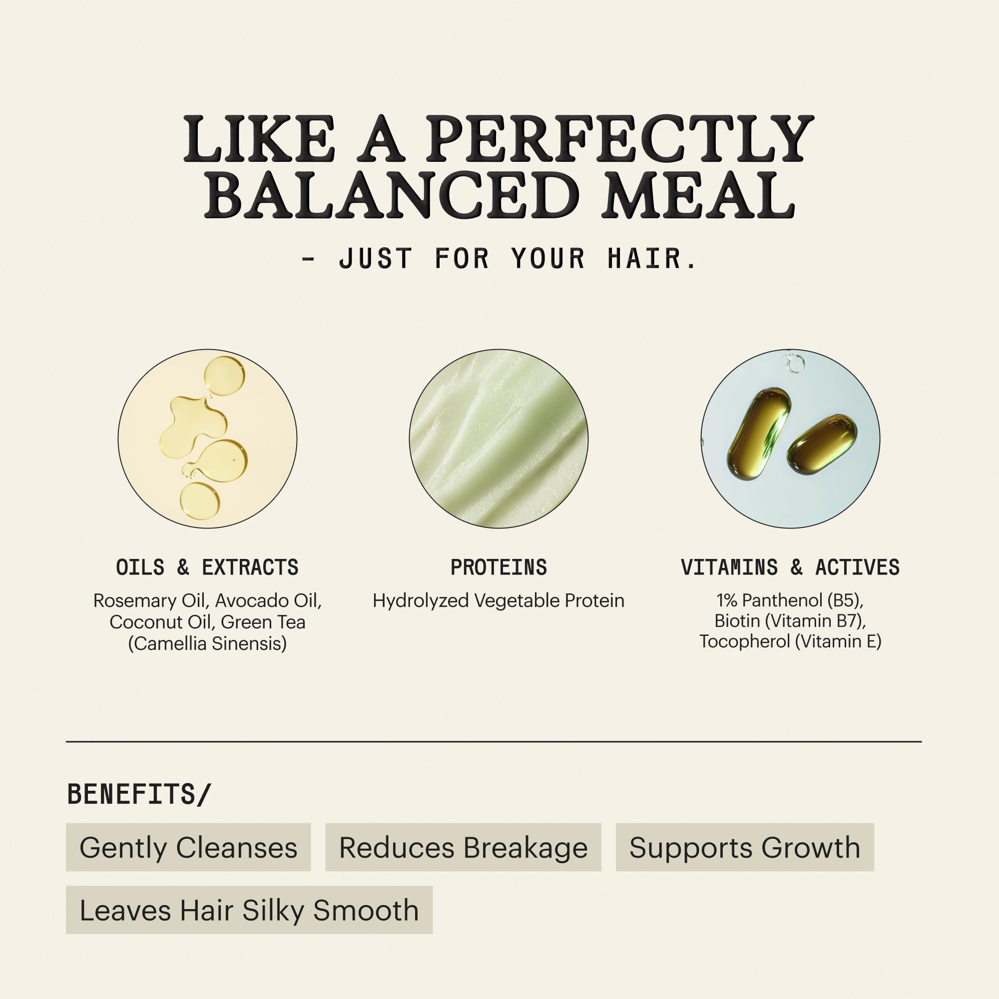 Remilia Green Goddess Shampoo: ingredientes vegetales veganos para cabello suave.