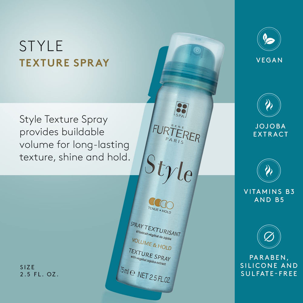 René Furterer texturizante seco con acabado mate y cuerpo natural.