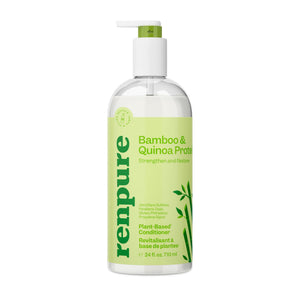 Renpure Acondicionador Bambú y Quinoa en botella, hidratación profunda para cabello débil