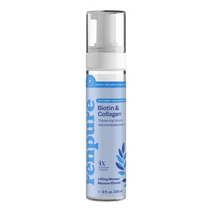 Renpure Biotina-Colágeno: aplicación en cabello secado para volumen instantáneo